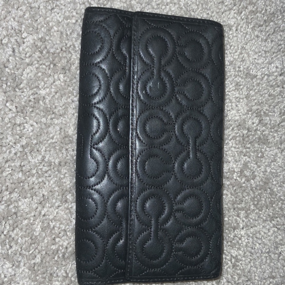 Coach black wallet